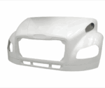 FREIGHTLINER M2-106 39" CENTERLINE RTM HOOD (2002 & NEWER) WITHOUT HEADLIGHT BEZEL SLOTS WITH LOWER EXTENSION (APRON)