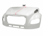 FREIGHTLINER M2-106 39" CENTERLINE RTM HOOD (2002 & NEWER) WITHOUT HEADLIGHT BEZEL SLOTS WITH LOWER EXTENSION (APRON) - Image 2